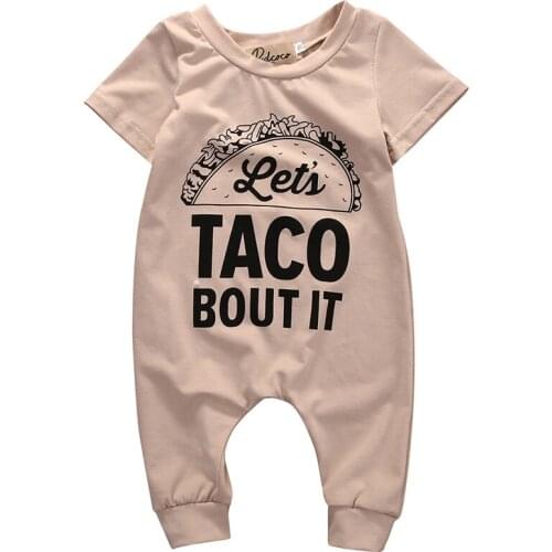 0-18M Newborn Infant Baby Boys Rompers Girl O-Neck Short Sleeve Romper Kids Baby Boy Clothing Letter Jumpsuit Clothes Outfits