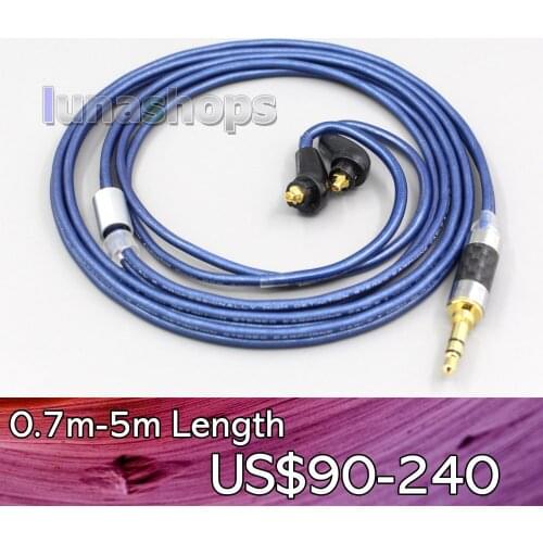 LN006789 Litz High Definition 99% Pure Silver Earphone Cable For Sony XBA-H2 XBA-H3 XBA-Z5 xba-A3 xba-A2