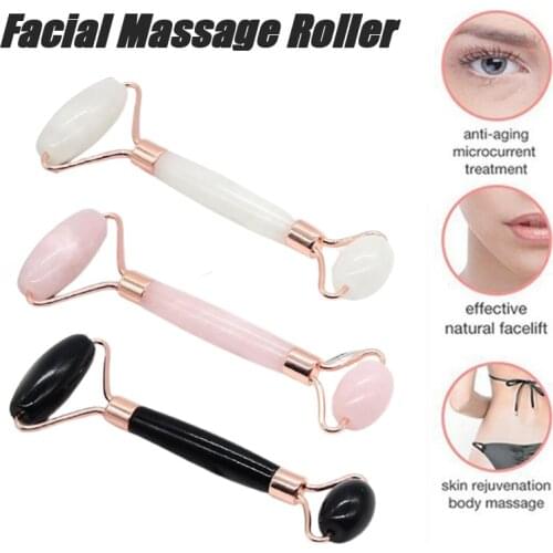 Beeswax Guasha Massage Scraper Double Headed Face Massager Acupuncture Gua Sha Board Acupoint Face Eye Care SPA Massage Roller