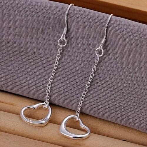 Fashion jewelry Earring For Women, Plated Earrings Warm Heart Earrings E086 /HJHWCFLP FNGSFKXB silver color