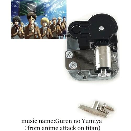 Music Box accessories anime music Movement 18 Tones wind up mechanical Clockwork Music Box with Screws Mini Home office Decor