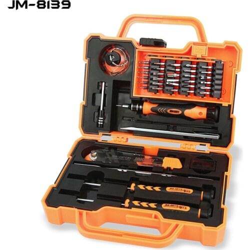 JAKEMY JM-8139 DIY Repair Tool Gadgets Set 47-IN-1 Box Set Multi-functional Screwdriver with Magnetic CR-V Bits