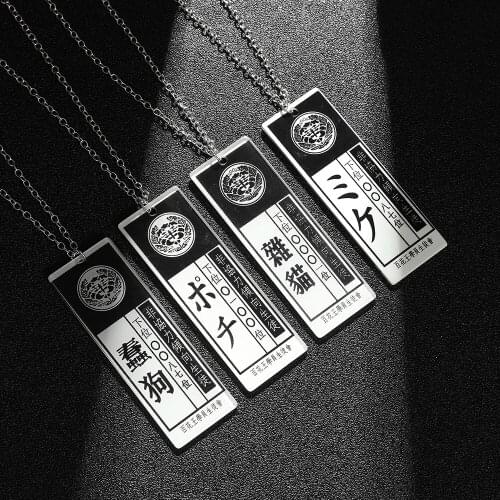 Anime Kakegurui Compulsive Gambler Necklace Pendant Necklaces Men Women Fashion Jewelry Accessories Hot Cool Cosplay Props