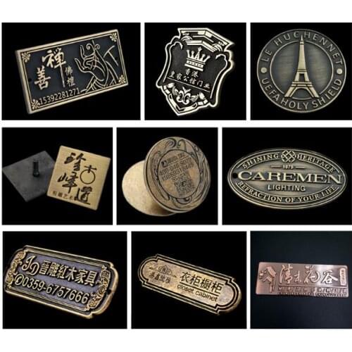 Custom machine logo engraved nameplate brass nameplate