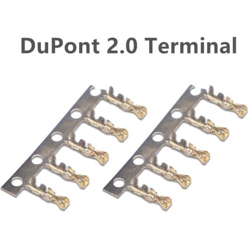 50PCS/lot Dupont 2.0 Terminal 2.0mm Pitch Gold-plated terminals