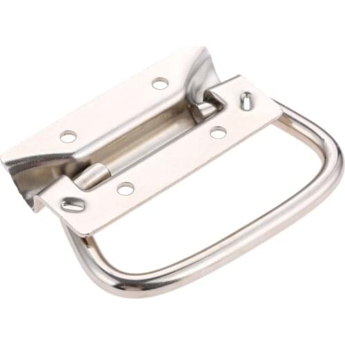 Cabinet Pull Thick Metal Toolbox Pull Ring Handle Loaded Trunk Drawer Chest Cabinet Lifting Puller Handle