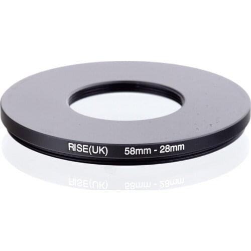RISE(UK) 58mm-28mm 58-28mm 58 to 28 Step down Ring Filter Adapter black