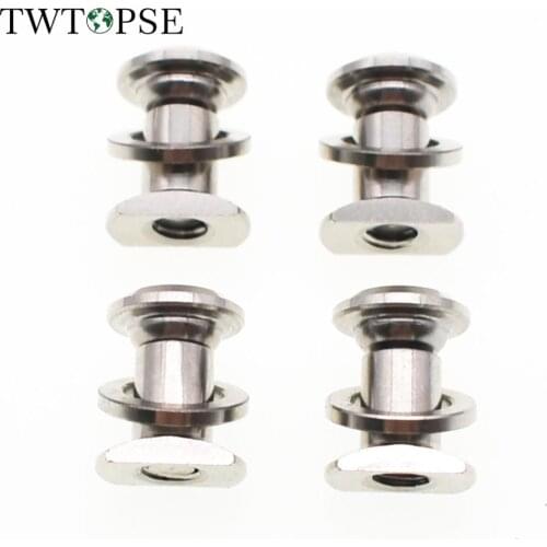 TWTOPSE Titanium Bicycle Brake Pad bolts For Brompton Folding Bike Titanium C Caliper Brake Shoes Screws 4 Bolts 12g Parts