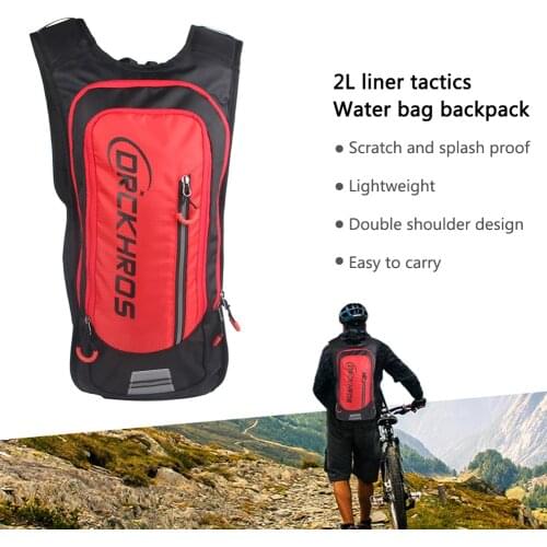 2L Cycling Bag Mens Women Riding Waterproof Breathable Bicycle Backpack Bicycle Water Bag Water Bladder Outdoor Sports Backpack