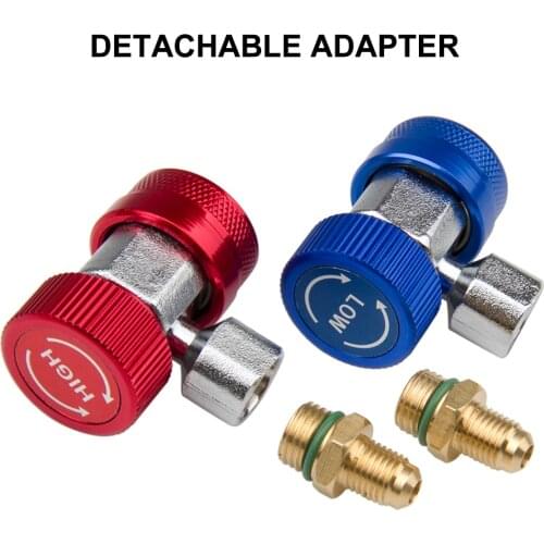 High & Low Quick Couplers Adapters (R-134A) Type A/C Manifold Gauge Set