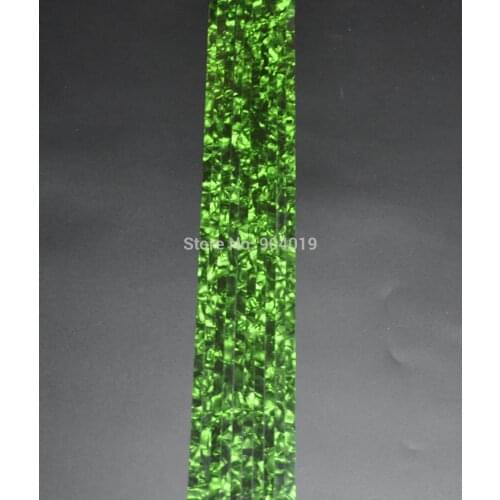 10Pcs Luthier Purfling Binding Marquetry inlay Guitar Builder Celluloid Strip Pearl Green