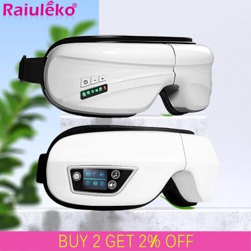 4D Smart Eye Massager Airbag Vibration Magnetic Eye Mask Eye Care Instrumen Heating Bluetooth Music Relieve Fatigue Dark Circles