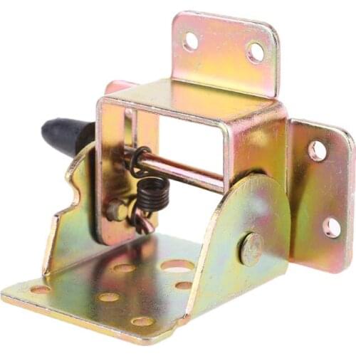 4X Iron Locking Folding Table Chair Leg Brackets Hinge Self Lock Foldable Hinges