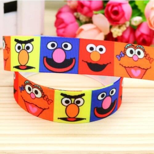 7/8'' Free shipping cartoon printed grosgrain ribbon hairbow headwear party decoration diy wholesale OEM 22mm P5255