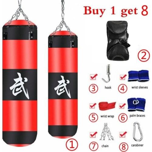 8Pcs/Set Fitness Training MMA Boxing Punching Bag Sport Kick Hanging Sandbag Boxing Punching Bag Sport Kick Hanging Sandbag Boxi