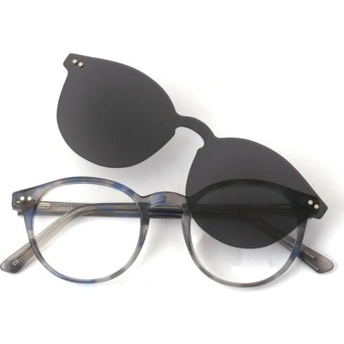 Acetate Clip-On Sunglasses Myopica Glasses With Your Own Prescription Dates