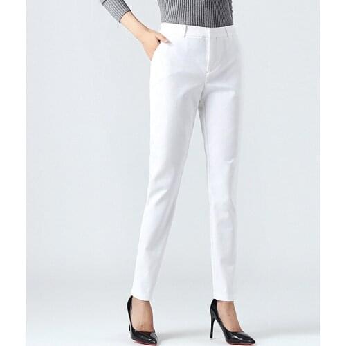 ACRMRAC Women pants Slim Solid color OL Formal Suit pants Women Pencil pants 8867