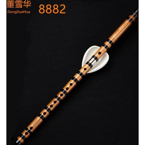 Dong Xuehua Bamboo Flute Professional 8882 Examination Grade Bitter Bamboo Dizi Refined Ancient Style Playing Flatua