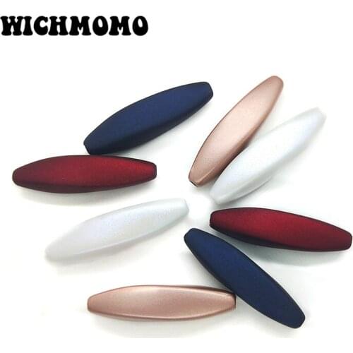 Fashion 10 Pieces 36*9mm Geometric Acrylic Rubber Paint Long Tubular Charms Beads for Diy Earring Necklace Jewelry Accessories