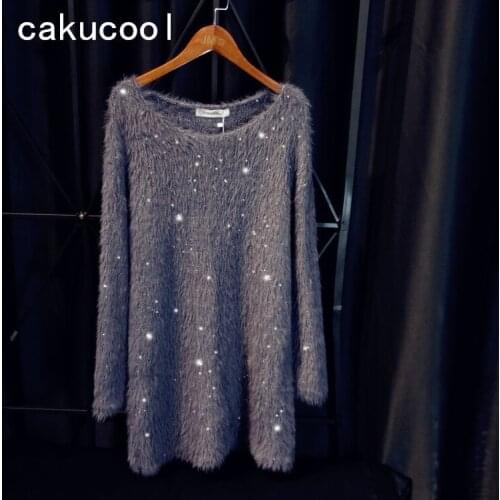 Модные вязаные платья Cakucool China At AliExpress