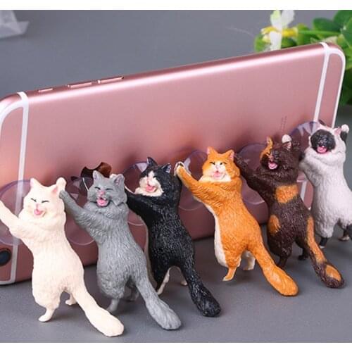 COOL Mr Cat Mobile Phone Holder Stand Sucker Tablets Smartphone Holder
