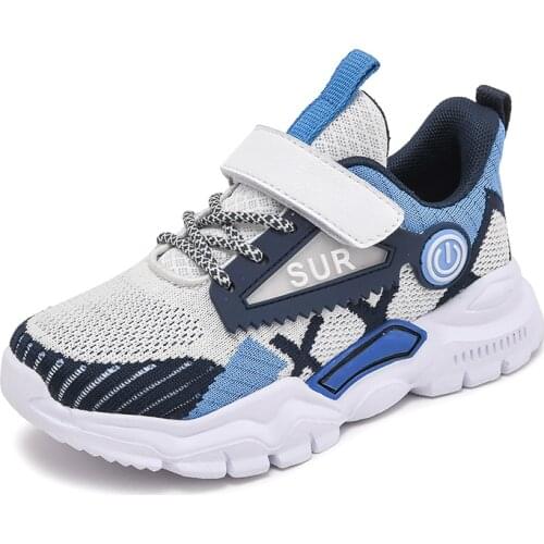 Mesh Kids Sneakers Children Casual Shoes For Boys Sneakers Girls Shoes Running Footwear Trainers Hook&Loop Fashion School 2021