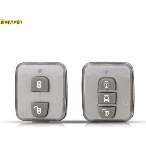 Jingyuqin 30pcs Remote Car Key Fob Rubber Button Pad For Chevrolet Cruze Captiva 2/3 Buttons Replacement Silicone Protector