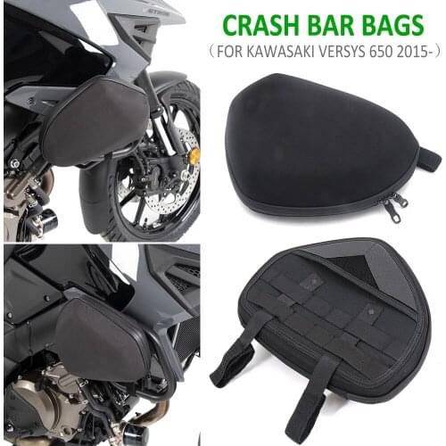 FOR KAWASAKI VERSYS650 Versys 650 2015-up 2021 2020 2019 Motorcycle Crash Bar Bags Frame Storage Bag Toolkit Storage Package Bag