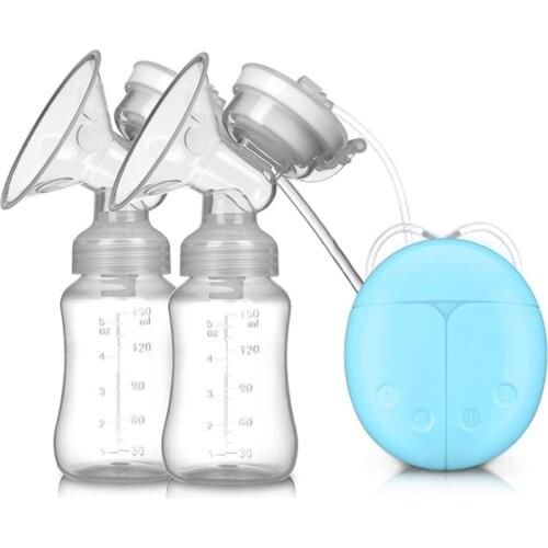 Double Bilateral Electric Breast Pump Milker Suction Large Automatic Massage Postpartum Milk Maker