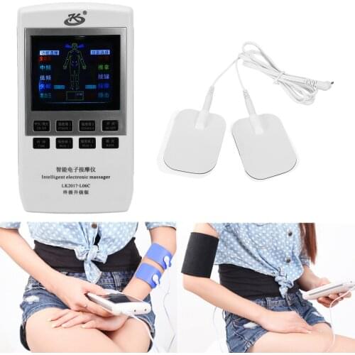 Dual Channel TENS EMS Pain Relief Massager Electrical Nerve Muscle Simulator Digital Therapy Physiotherapy Heating Body Health