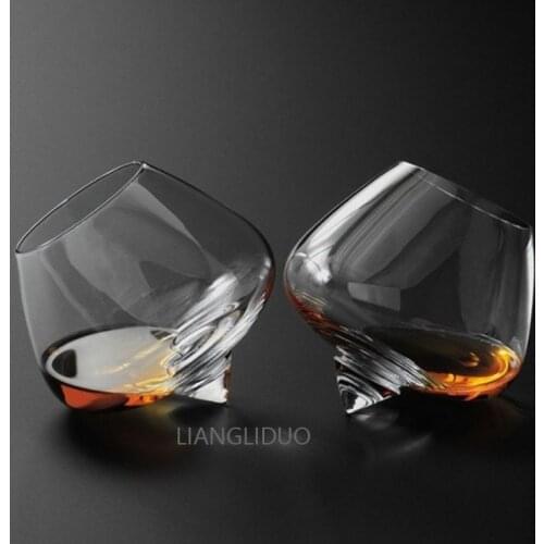 Crystal Whisky beer glass wide belly whisky glass drinking glass cocktail glass whisky brandy glass