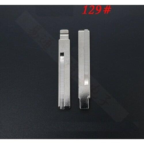 NO.129 Folding key blade For Dodge, Cherokee and Chrysler 300C Car key embryo replacing the key head Remote Key Blade (10pcs)