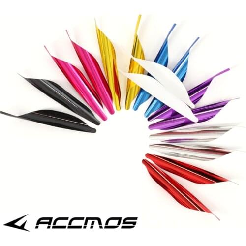 50Pcs 1.8Inch Spin Wings Vanes Spiral Fletches Archery Arrow DIY Tools Outdoor Shooting Training Accessories