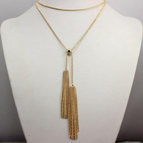 Statement necklace Tassel Pendant Necklace Gold Silver Plated Bohemia collares mujer Colar Fashion Collier for Women 2016