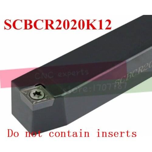 SCBCR2020K12 20*20*125MM Metal Lathe Cutting Tools Lathe Machine CNC Turning Tools External Turning Tool Holder S-Type SCBCR/L