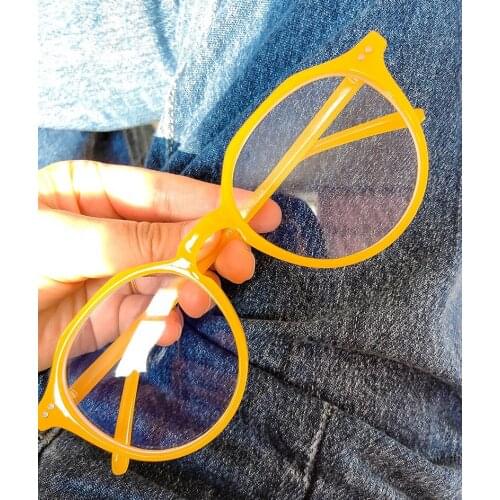 Fashion Transparent Round Glasses Frame Women Spectacle Myopia Glasses Men Eyeglasses Frame Optical Frames Clear Lens For Female