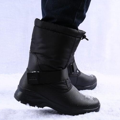 2020 new winter fashion warm mens snow boots plus velvet thick wear-resistant non-slip lightweight cotton boots for men