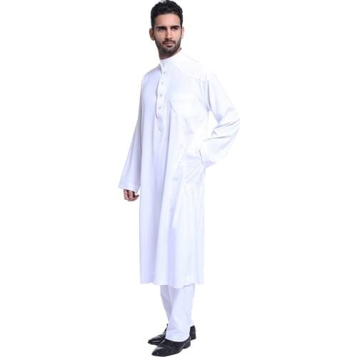 Gamis Muslim Men Moroccan Kaftan Men Muslim Dress 2 Pcs Abaya Formal Dress Pakistan Musulman Homme Jubah Caftan Islam Clothing