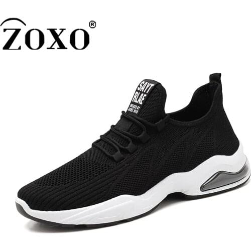 ZOXO New Arrival 2020 Men Running Shoes Comfortable Mens Sneakers Black white Breathable Sneakers Casual Shoes For Men