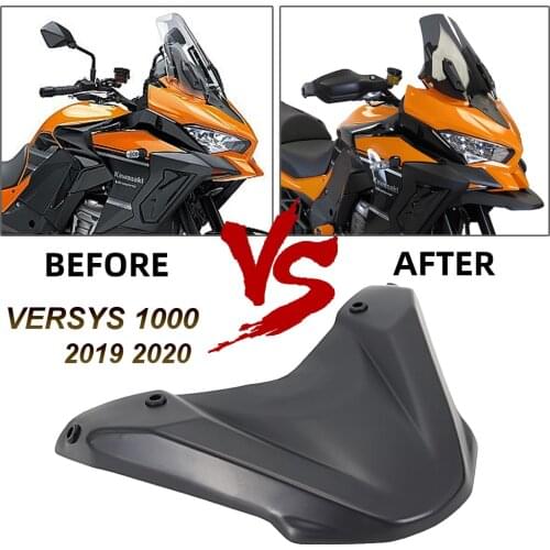 Front Beak Fairing Extension Wheel Extender Cover Motorcycle Accessorie FOR Kawasaki Versys 1000 S SE 2021 2020 2019