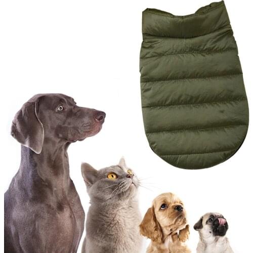 SmallDog ClothesPuppy Winter Warm Coat Jacket Pet Cat Kitten Prevent Cold Outfit Vest Outdoor Indoor Cotton Wear dog accessories