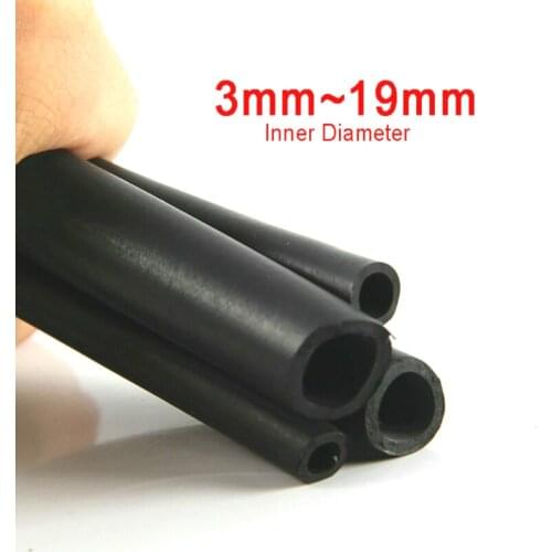 1M Black Nitrile Rubber Fuel Tube Petrol Diesel Oil NBR Line Hose Pipe 3mm~19mm Soft Tubing Oil,Wear,Acid and Alkali Resistant