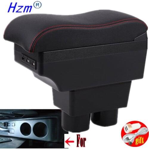 For Nissan Sylphy Versa Tiida Latio armrest box Interior special Retrofit parts Center Car Armrest box with USB LED light