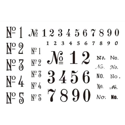 Number Transparent Clear Silicone Stamp/Seal for DIY scrapbooking/photo album Decorative clear stamp A7197