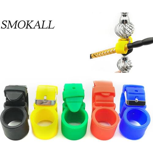 1Pcs Silicone Hookah Hose Holder Adjustable Shisha Tube Hook Chicha Pipe Fixed Smoke Tobacco Cigarette Clip Smoking Accessories