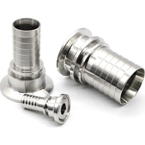 1/2" 3/4" 1" 1.5" 2" 2.5" 3" 4" Hose Barb Snap Joint x Tri Clamp SUS 316L Stainless Steel Home Brew Beer