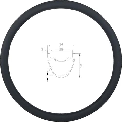 SPEEDSAFE 350G 29er MTB XC hookless carbon bicycle rim 34mm width 30mm depth UD matte glossy 24H 28H 32H clincher racing wheel