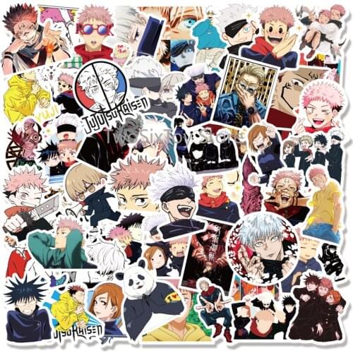 10/30/50/100Pcs Jujutsu Kaisen Anime Graffiti Stickers for Laptop Skateboard Bike Helmet Luggage Motorcycle Waterproof Decal Toy
