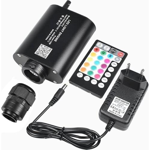 EU Plug 12W Bluetooth App Control RGBW LED Fiber Optic Engine/illuminator with music mode