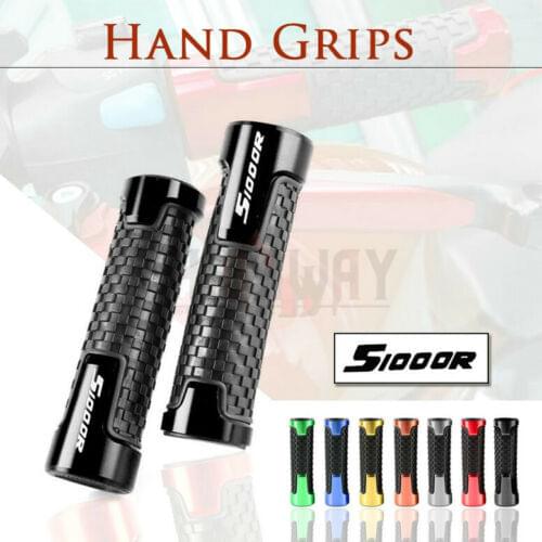 7/8"22mm Motorcycle Accessories Universal CNC Aluminum+Rubber Handle Grips for BMW S1000R S 1000 R 15-2019